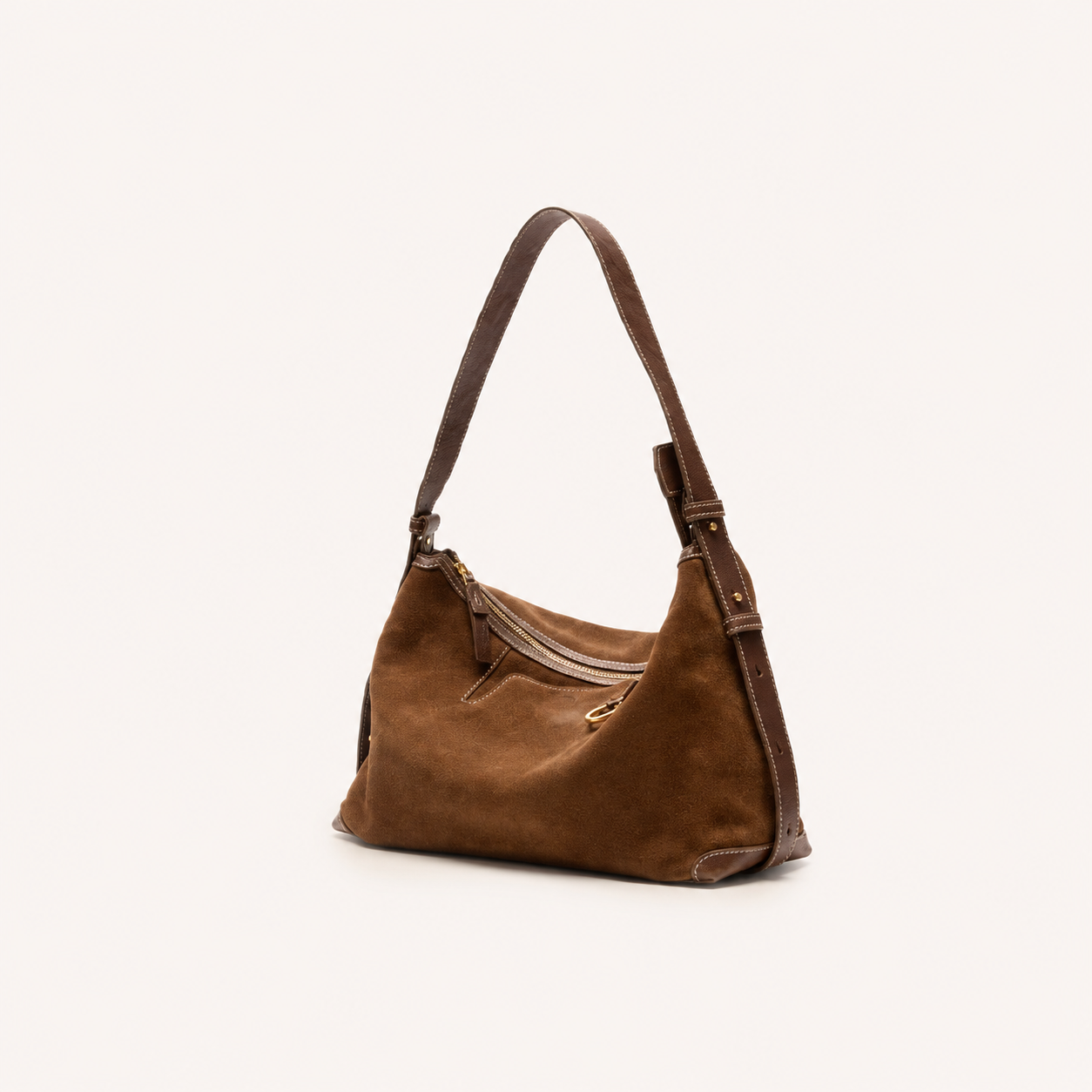 Songmon Yamashita Arimatsu Series Hobo Bag - Vegetable Tanned Cowhide Commuter Underarm Dumpling Bag For Women