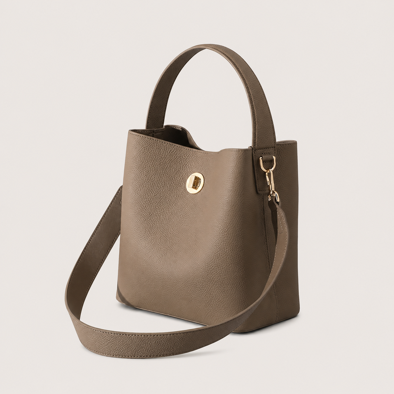2026 Women's Genuine Leather Bucket Crossbody Bag, Versatile Commuter Shoulder Bag