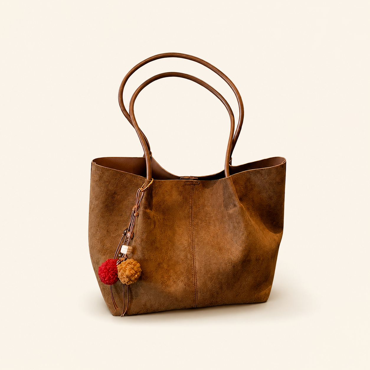 Autumn/Winter New Suede Large Capacity Commuter Tote Bag 2025 Women's Casual Simple Versatile Ins Shoulder Bag
