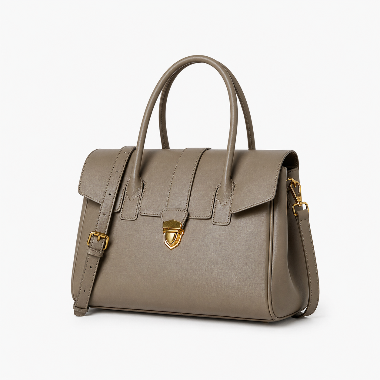 Vintage Genuine Leather Tote Bag New Cross-Border Vegetable-Tanned Cowhide Large Capacity Briefcase For Women Business Travel And Commuting