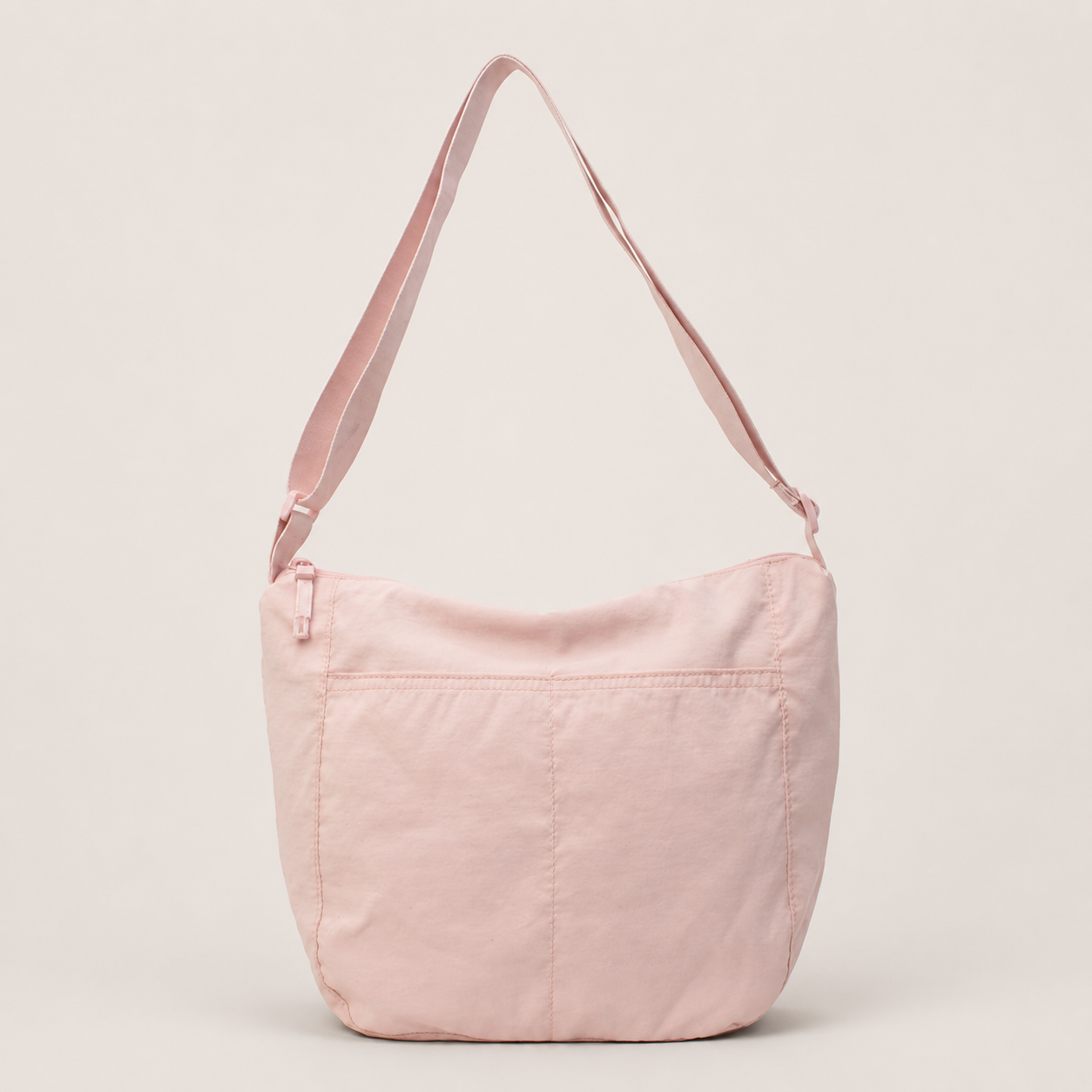 Japanese Style Solid Color Crossbody Bag Waterproof Nylon Shoulder Bag For Women Students Large Capacity Lightweight Commuter Tote