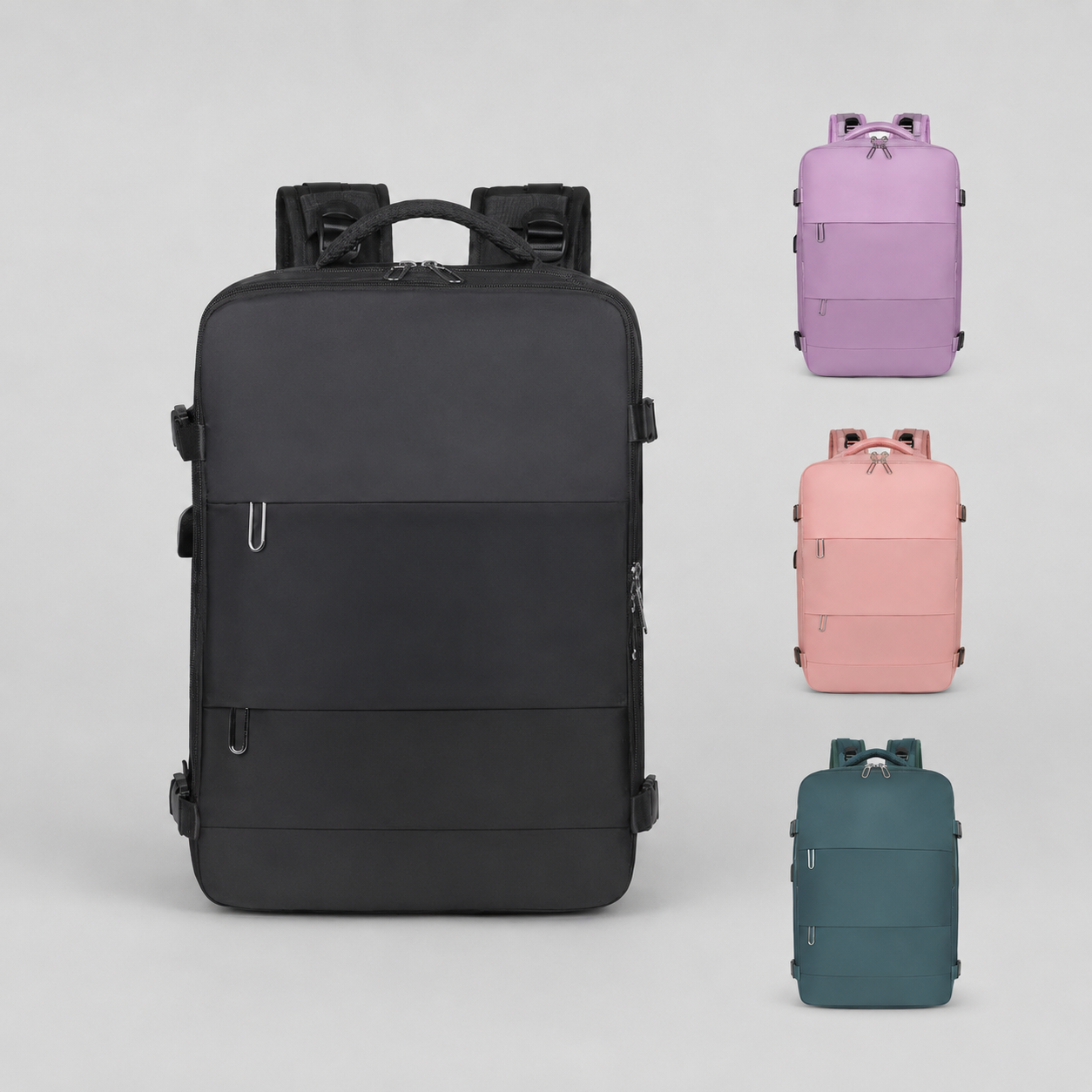 Budget Airline Carry-On Bag 40*30*20 Travel Bag For Women With Separate Shoe Compartment Logo Backpack Ready Stock