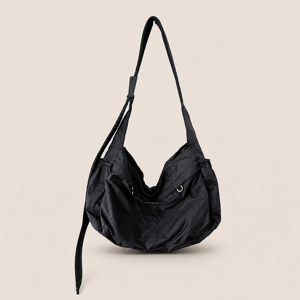 Premium Nylon Dumpling Bag Unisex Crossbody Bag Minimalist Sporty Large Capacity Casual Shoulder Tote Bag