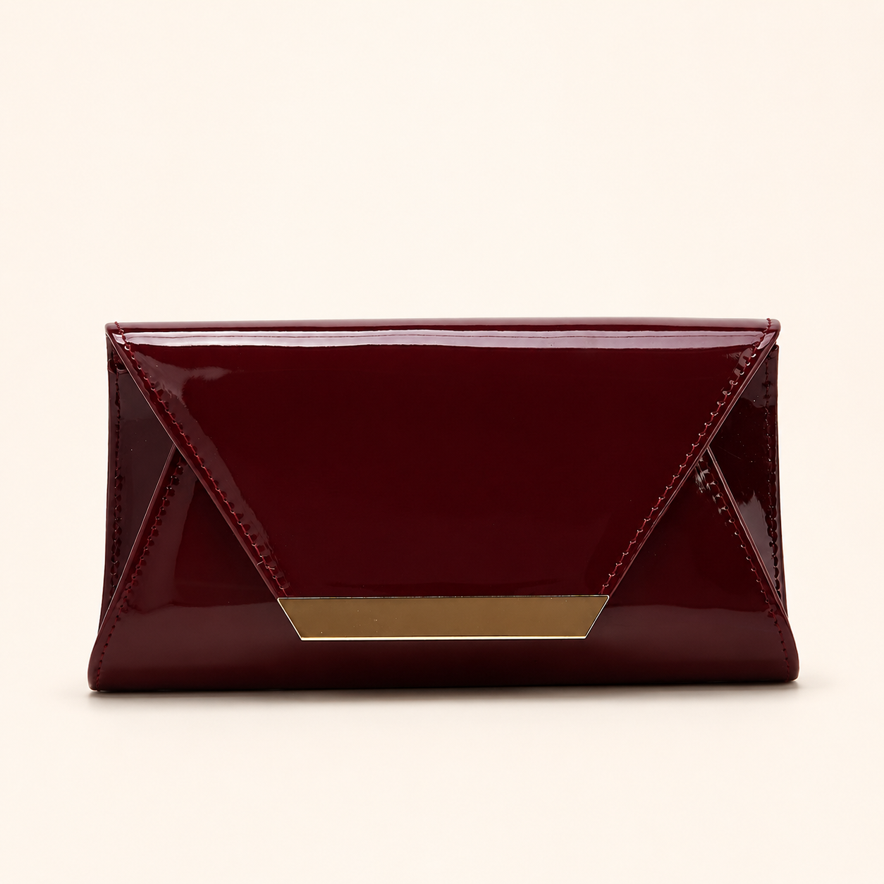 Cross-border EU/US PU Patent Leather Clutch Bag for Women, Evening Bag with Chain Strap for Weddings and Bridal Events