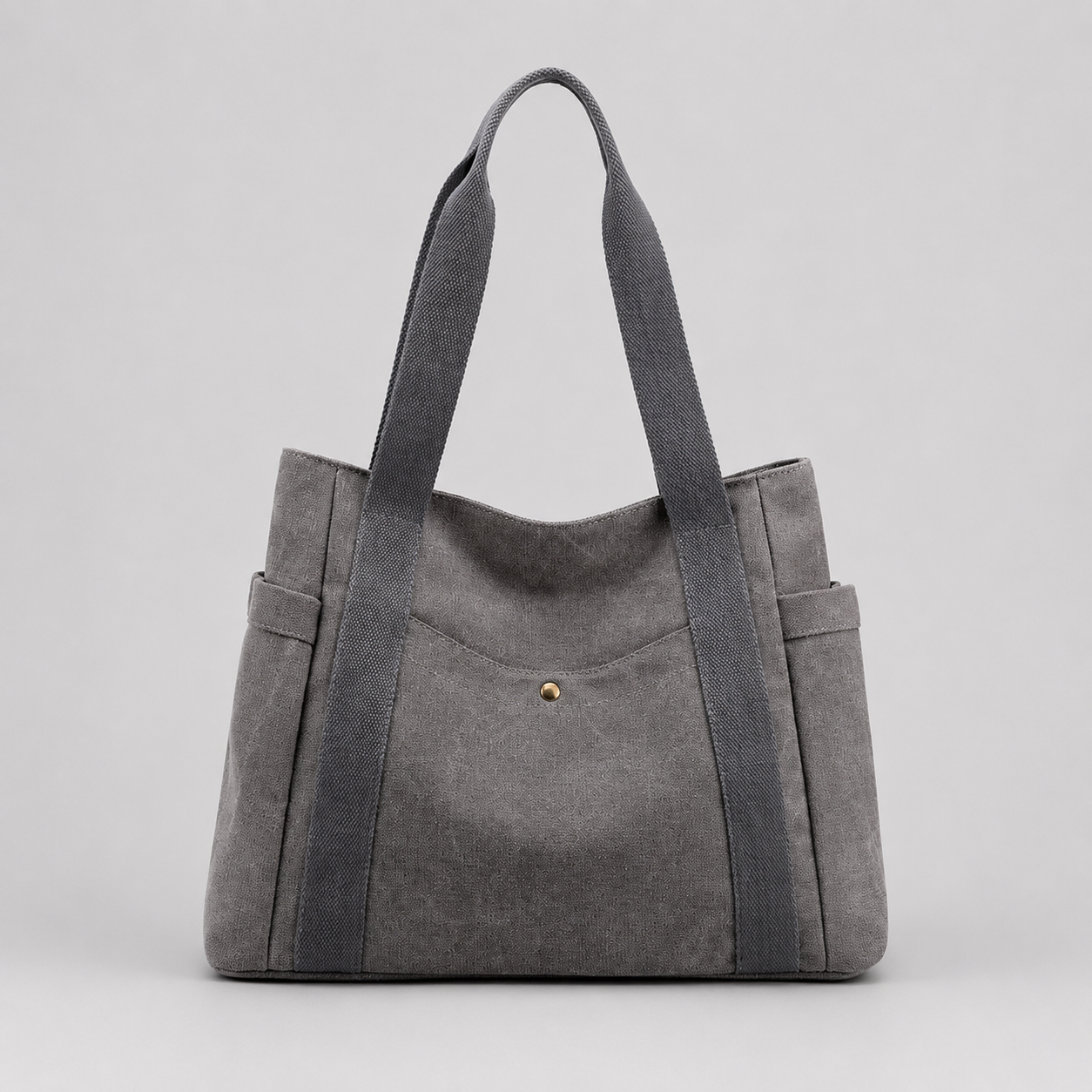 Fashion Korean Style New Handbag Canvas Tote Bag Simple Retro Large Capacity Shoulder Bag For Women