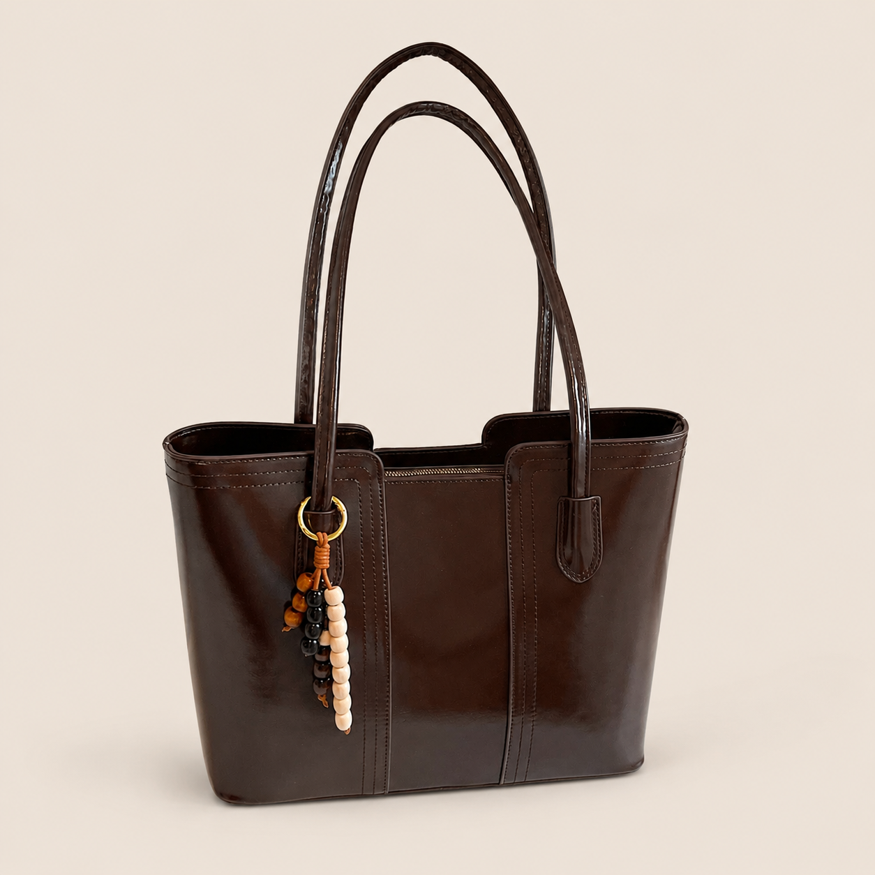 Hard Bottom Tote Bag High-End Large Capacity Shoulder Bag For School And Work 2026 New Trendy Versatile Handbag