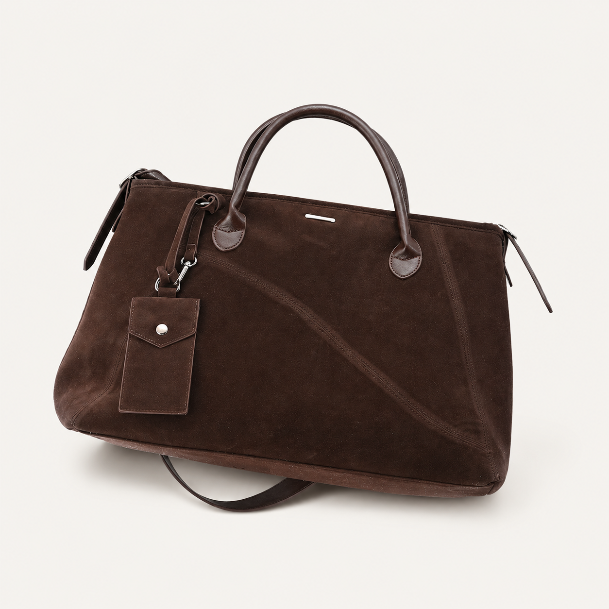 DAOR Suede Travel Tote Bag for Women 2026 Autumn/Winter New Large Capacity Retro Handbag Shoulder Crossbody Bag