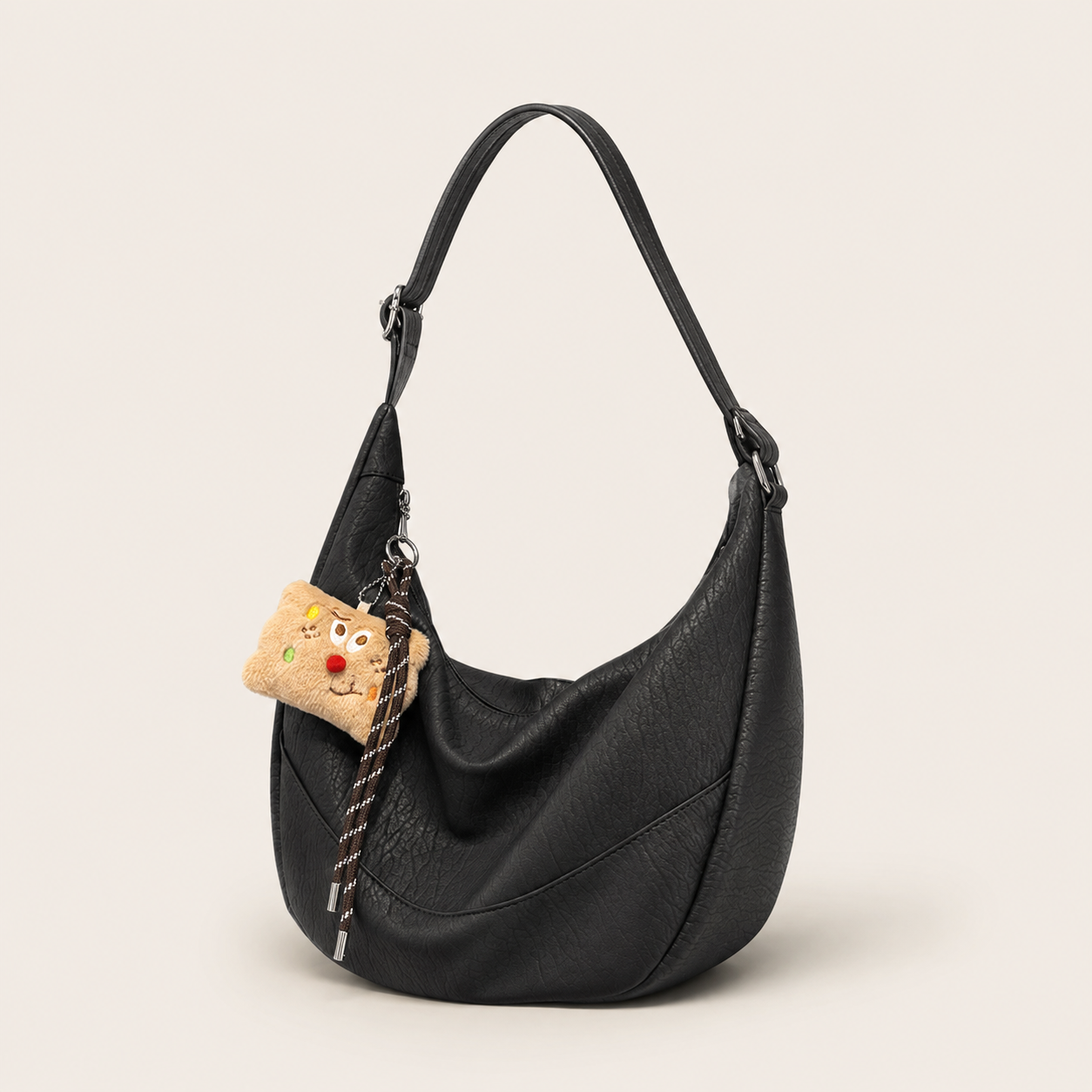 Mankok Versatile Casual Crossbody Bag For Women 2026 Spring New Retro Large Capacity Commuter Tote Shoulder Bag