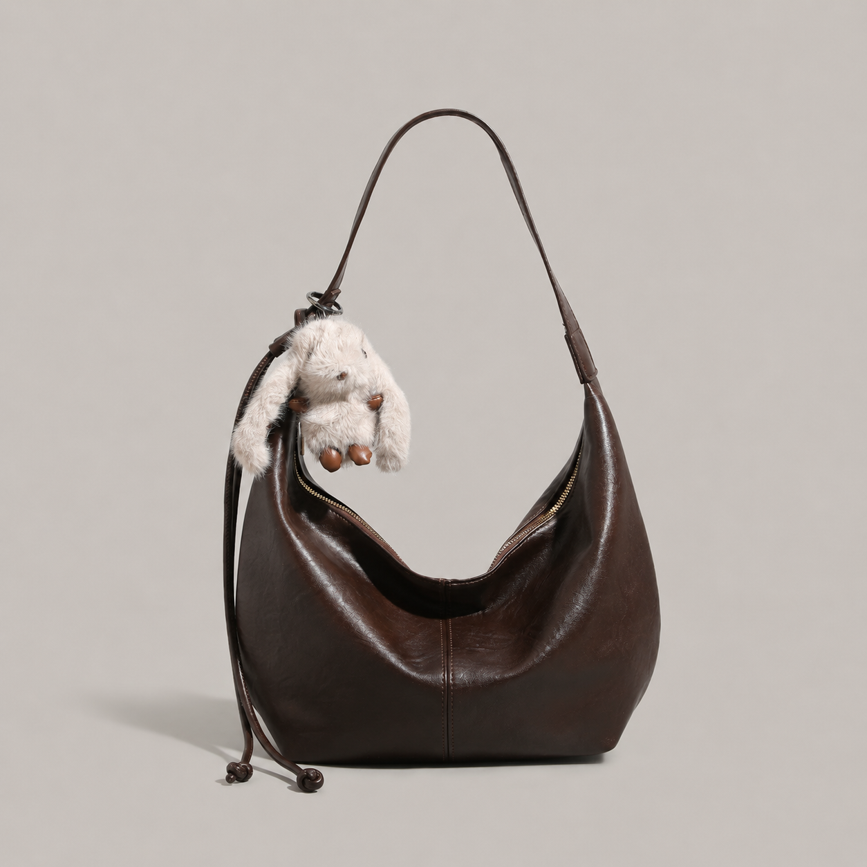 UR Women's Large Slouchy Tote Bag, Retro Soft Leather-Look Dumpling Crossbody Bag