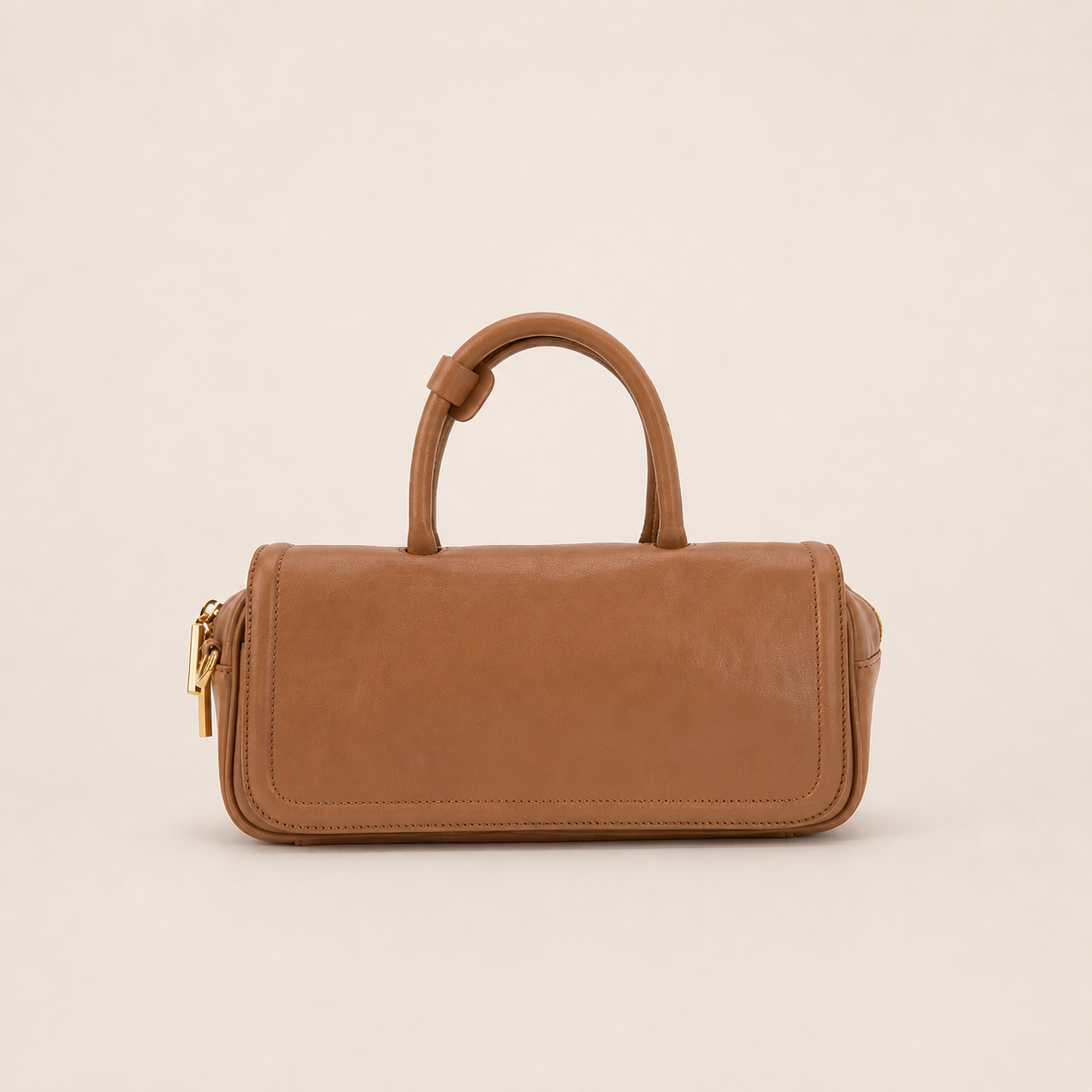 Clos American Vintage Vegetable-Tanned Top-Grain Leather Bowling Bag