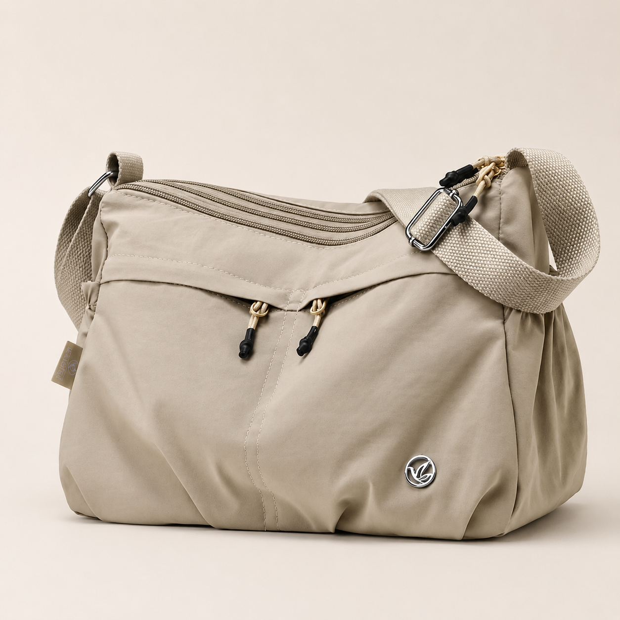 2026 New Spring/Summer Casual Minimalist Canvas Bag For Women, Lightweight Large Capacity Multi-Layer Crossbody Commuter Shoulder Bag