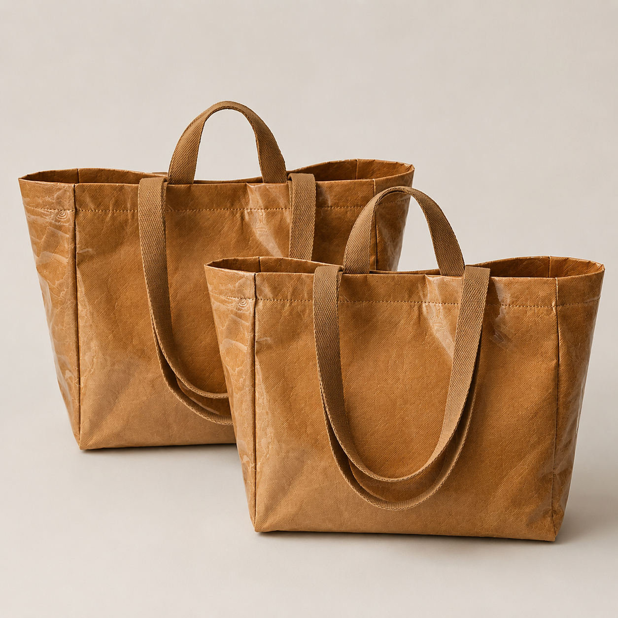Large Capacity DuPont Paper Jelly Bag Fashion Transparent PVC Waterproof Handbag Commuter Tote Bag Mommy Bag