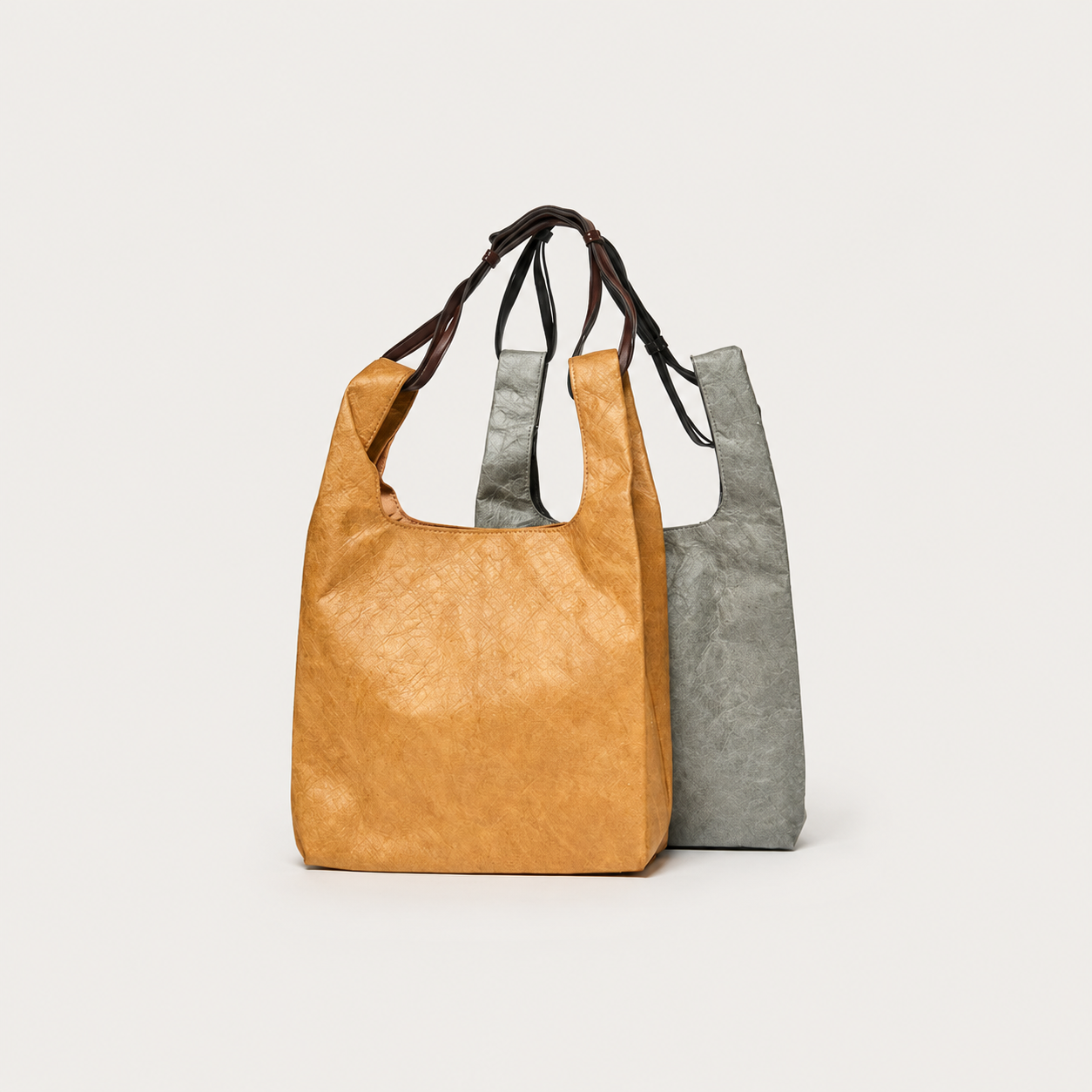 MORE THAN PAPER Waterproof Tyvek Shoulder Bag, Wear-Resistant Handbag with Adjustable Strap