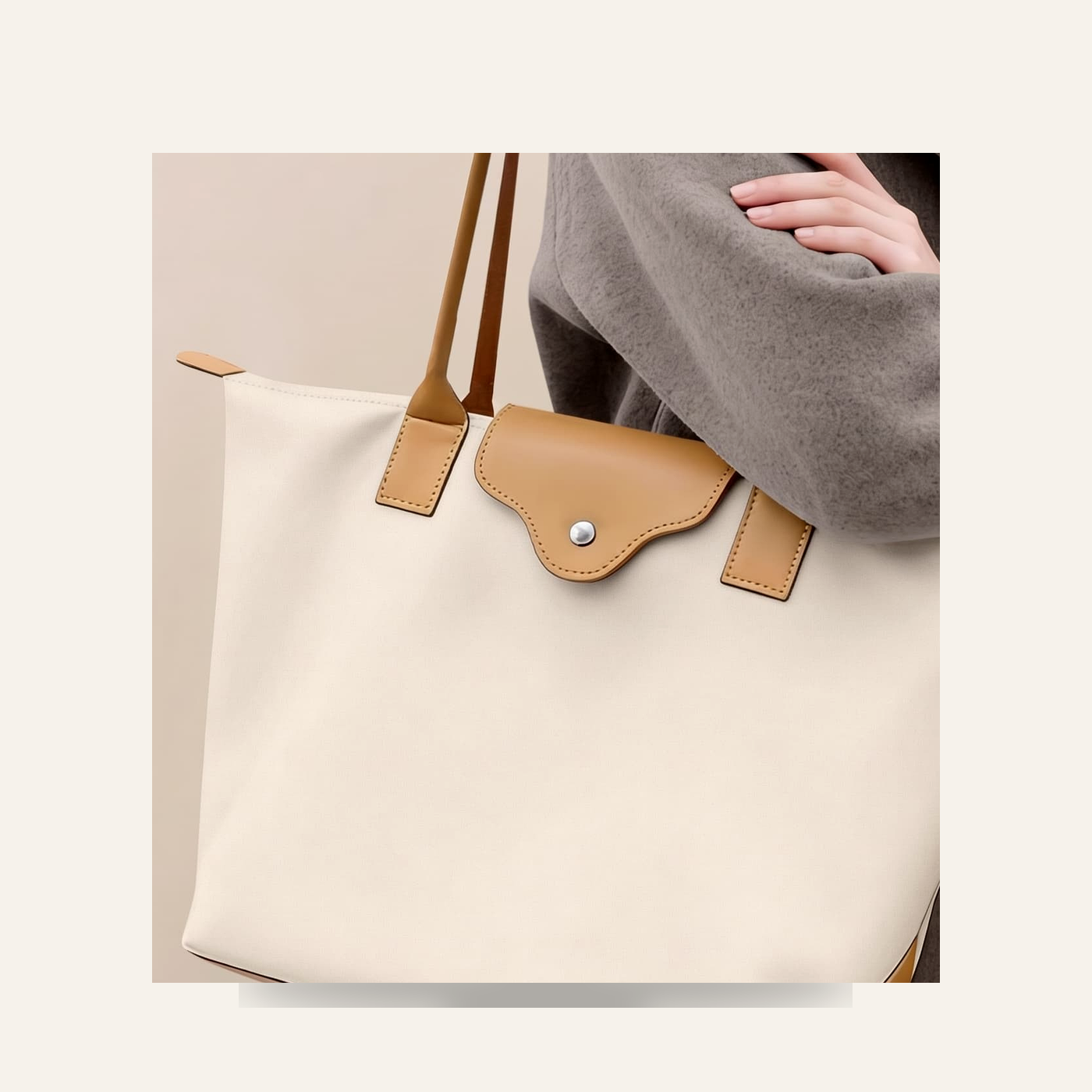 Musician New Lightweight Nylon Commuter Tote Bag Large Capacity Women's Shoulder Bag Multi-Compartment Laptop Bag - Thumbnail 5