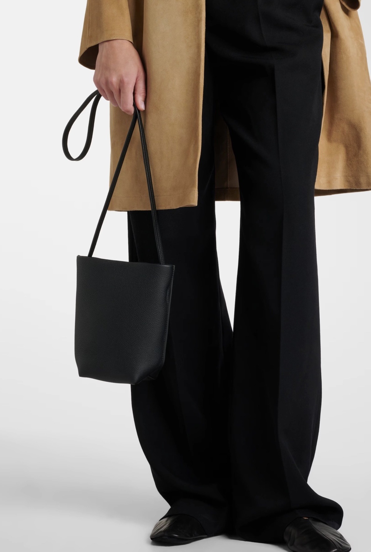 French Niche Row Top Grain Cowhide Phone Bag, Versatile Lightweight Park Shoulder Crossbody Mini Bucket Bag - Thumbnail 8