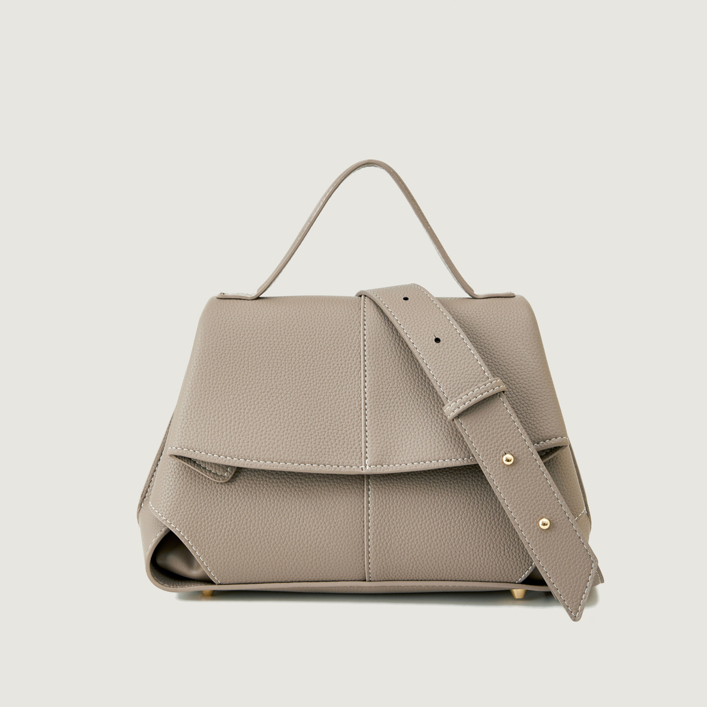 2026 New French Lychee Grain Luxury Pleated Smile Bag Large Capacity Niche Shoulder Crossbody Bag - Thumbnail 3