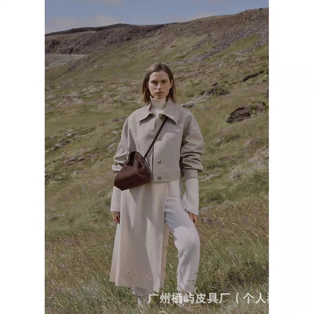 poleno饺子包2026新款包法式小众品牌单肩斜挎包牛皮手提包云朵包 - Thumbnail 3