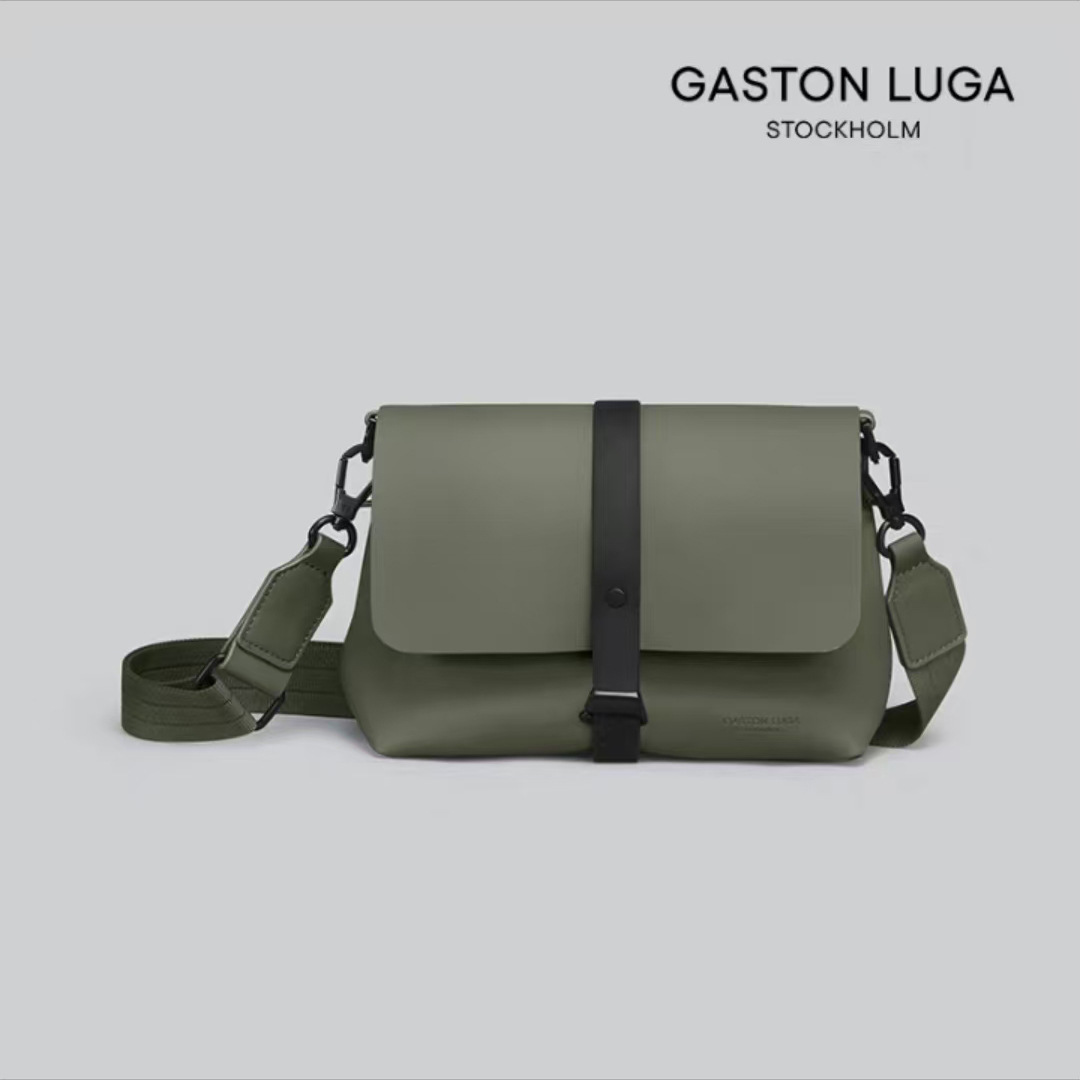 北欧瑞典Gaston Luga 邮差包斜挎包男女单肩马鞍包简约通勤旅游包 - Thumbnail 7