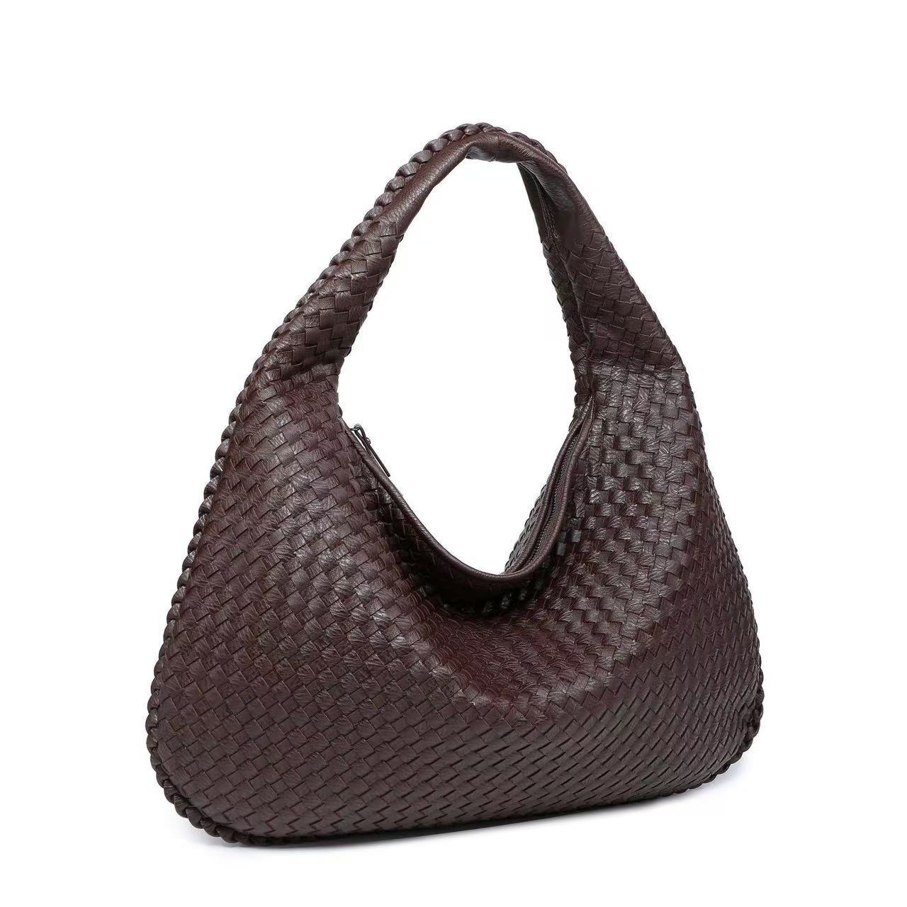 French Style Woven Handbag For Women - Elegant Versatile Shoulder Bag, Textured Tote For Commuting And Trendy Outfits - Thumbnail 7