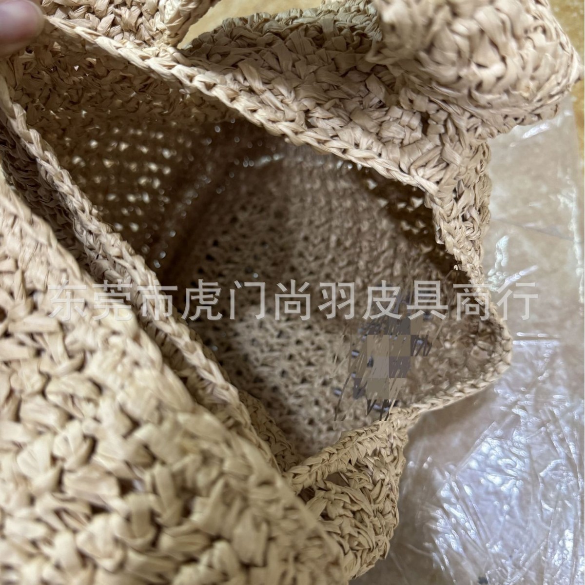 French Style Large Capacity Straw Woven Bag - New Tote Handbag Shoulder Crossbody Bag For Beach Vacation - Thumbnail 2