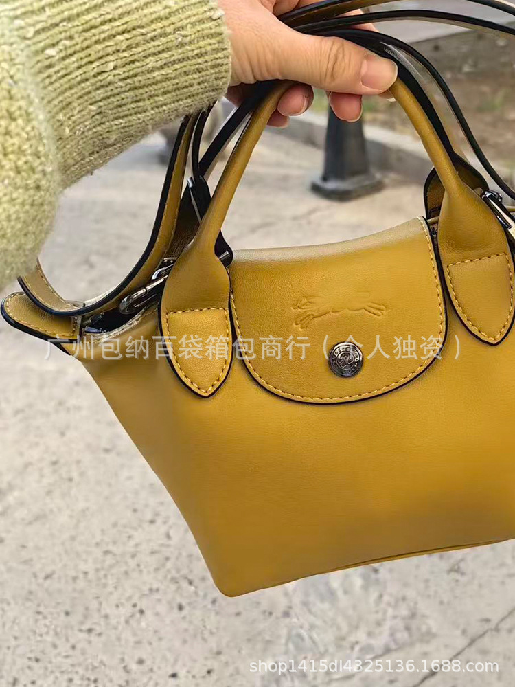 新款法式龙镶包小羊皮迷你饺子包时尚百搭单肩包斜挎手提跨境女包 - Thumbnail 18