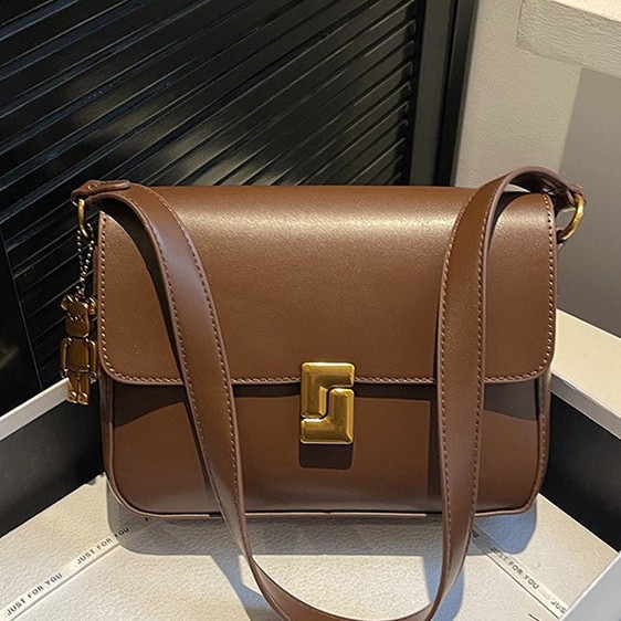 French Style Women's Handbag 2025 New Arrival Niche Retro Fashion Small Square Bag Underarm Bag Crossbody Versatile Cross-Border - Thumbnail 3