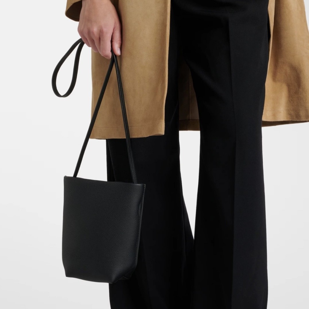 French Niche Row Top Grain Cowhide Phone Bag, Versatile Lightweight Park Shoulder Crossbody Mini Bucket Bag - Thumbnail 3
