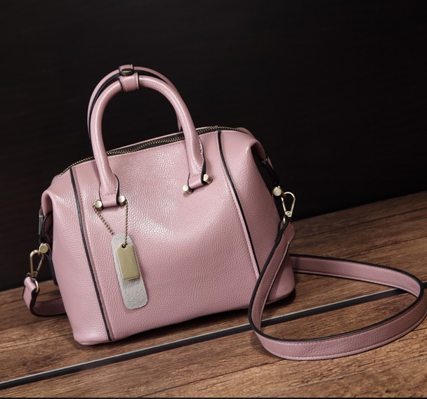 2023 European & American Simple Women's Bag French Boston Commuter Handbag With Detachable Shoulder Strap, Two Sizes, Multiple Colors Available - Thumbnail 8