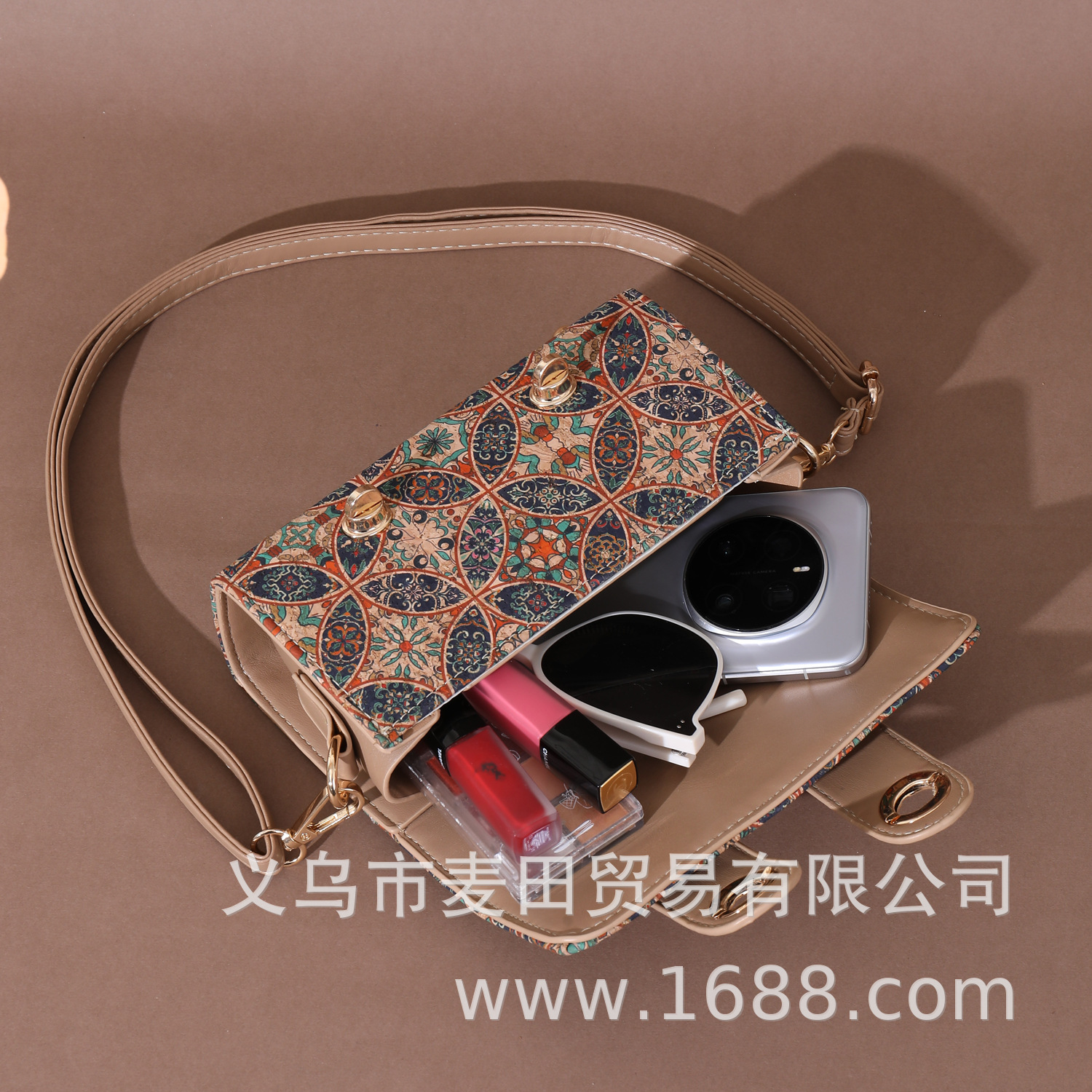 Women's Cork Handbag 2025 New Arrival Crossbody Mini Bag Luxury French Niche Vintage Shoulder Bag - Thumbnail 3