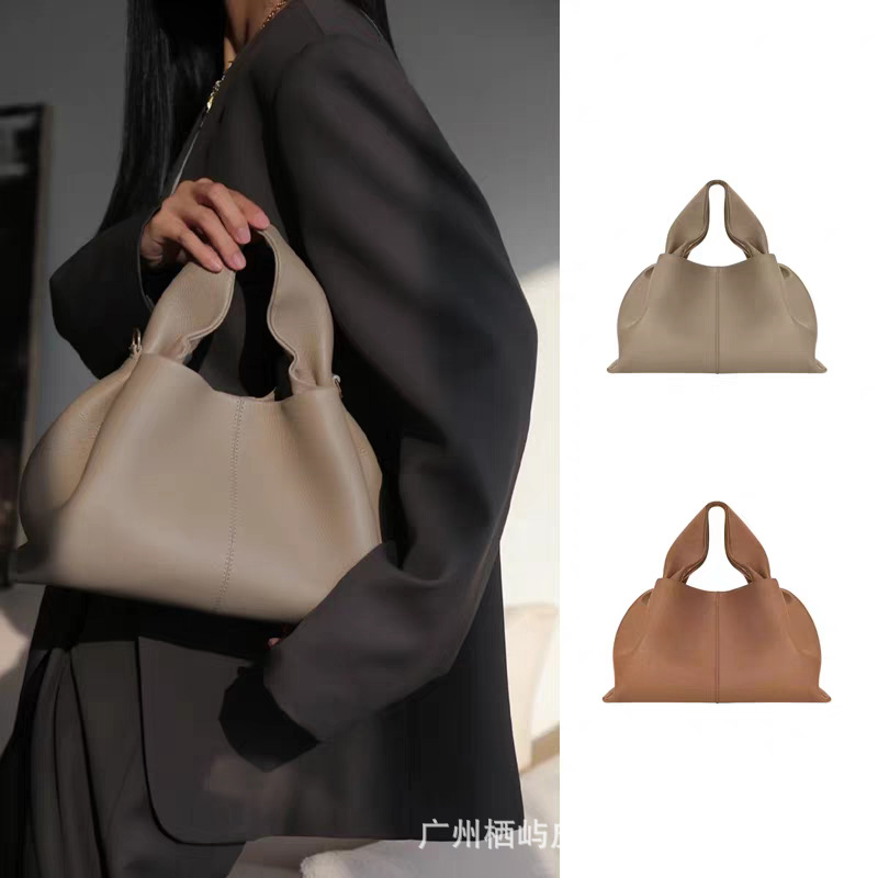 poleno饺子包2026新款包法式小众品牌单肩斜挎包牛皮手提包云朵包 - Thumbnail 2