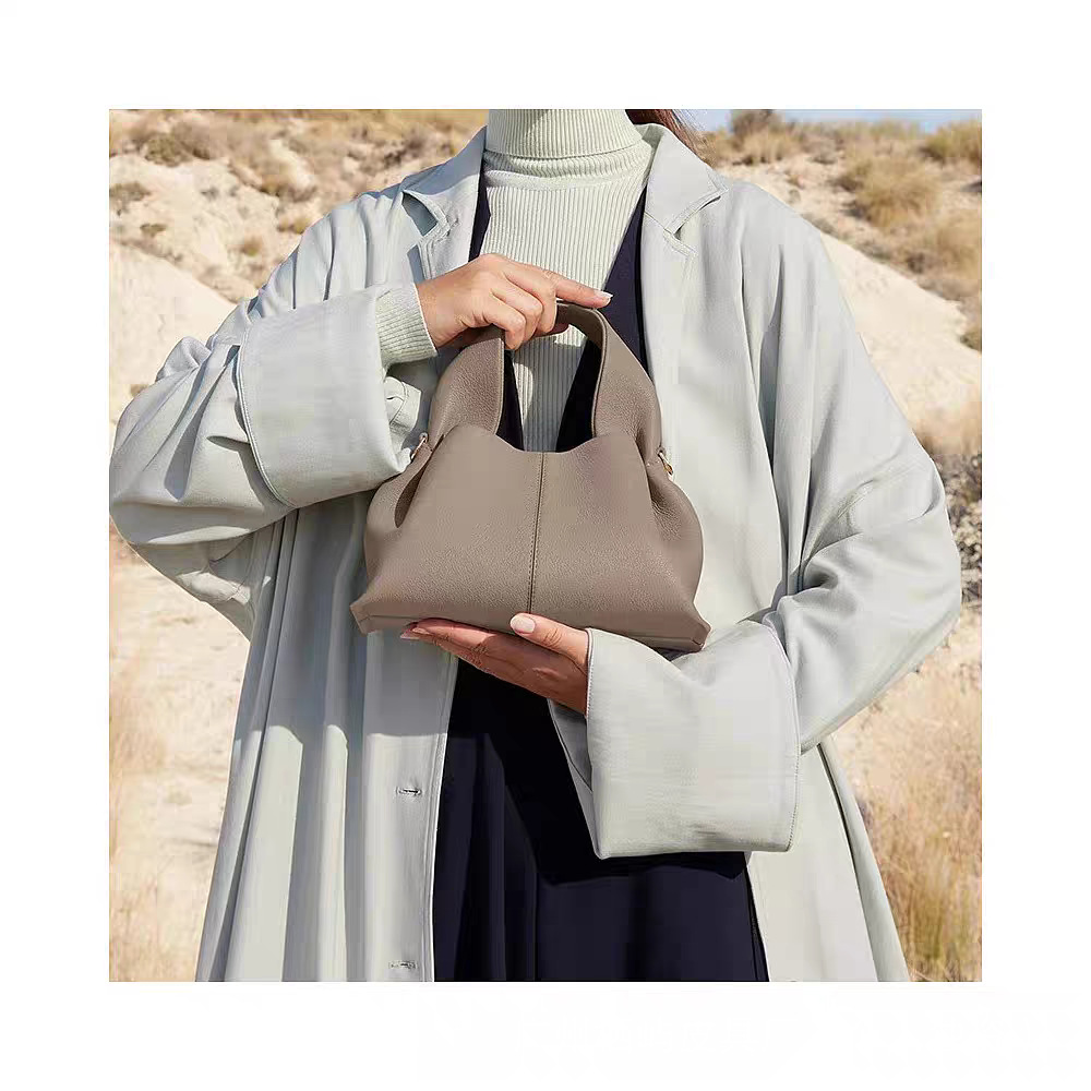 poleno饺子包2026新款包法式小众品牌单肩斜挎包牛皮手提包云朵包 - Thumbnail 4