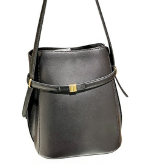 New Cross-Border Bucket Bag, Swedish Italian Cowhide Leather Minimalist Versatile Women's Handbag & Shoulder Bag For Summer - Thumbnail 4
