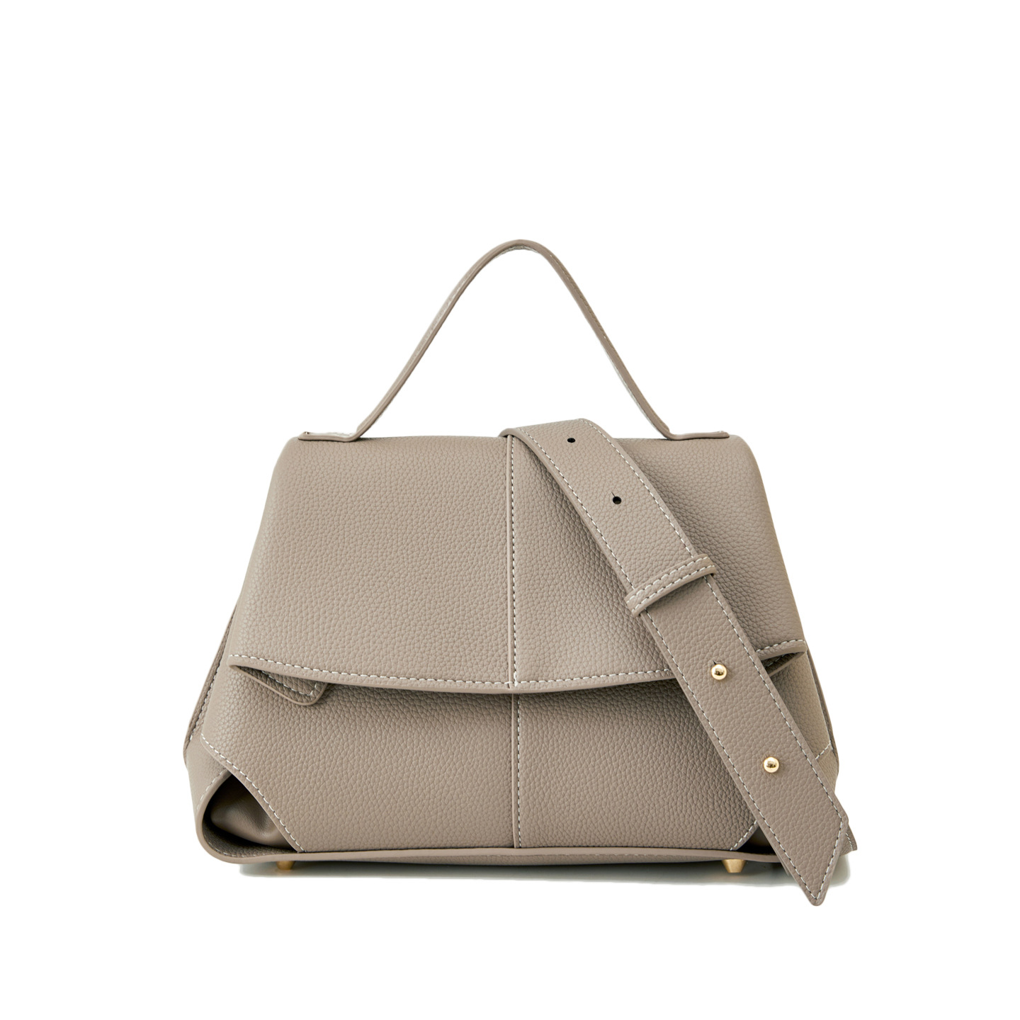 2026 New French Lychee Grain Luxury Pleated Smile Bag Large Capacity Niche Shoulder Crossbody Bag - Thumbnail 8
