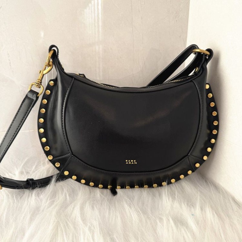 Cross-Border Niche Design Retro French Studded Crescent Bag For Women, New Fashion Versatile Shoulder And Crossbody Bag - Thumbnail 4