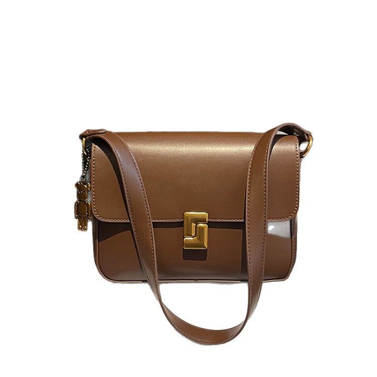 French Style Women's Handbag 2025 New Arrival Niche Retro Fashion Small Square Bag Underarm Bag Crossbody Versatile Cross-Border - Thumbnail 5