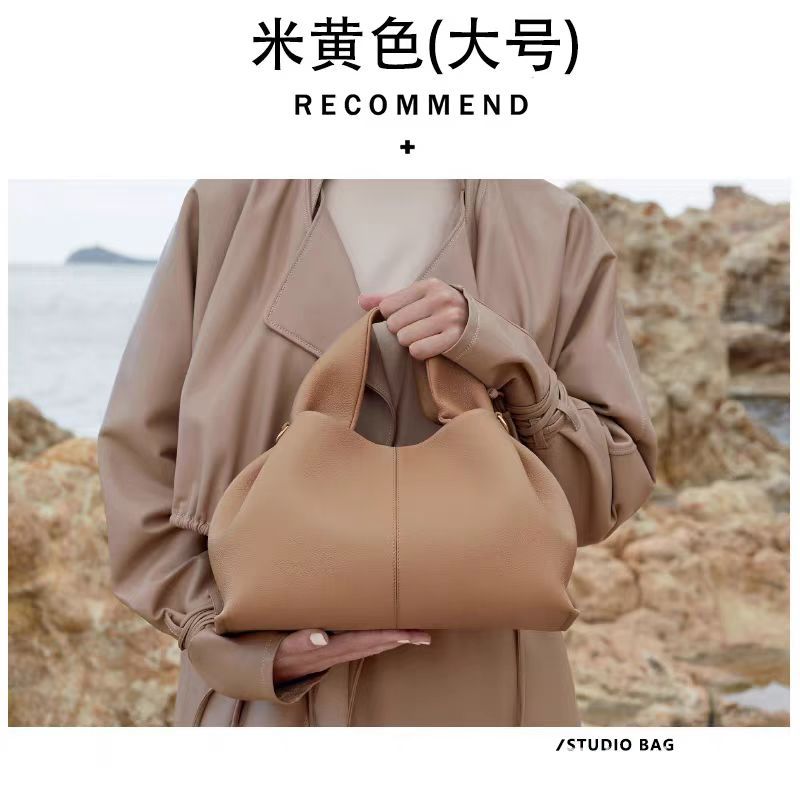 poleno饺子包2026新款包法式小众品牌单肩斜挎包牛皮手提包云朵包 - Thumbnail 14