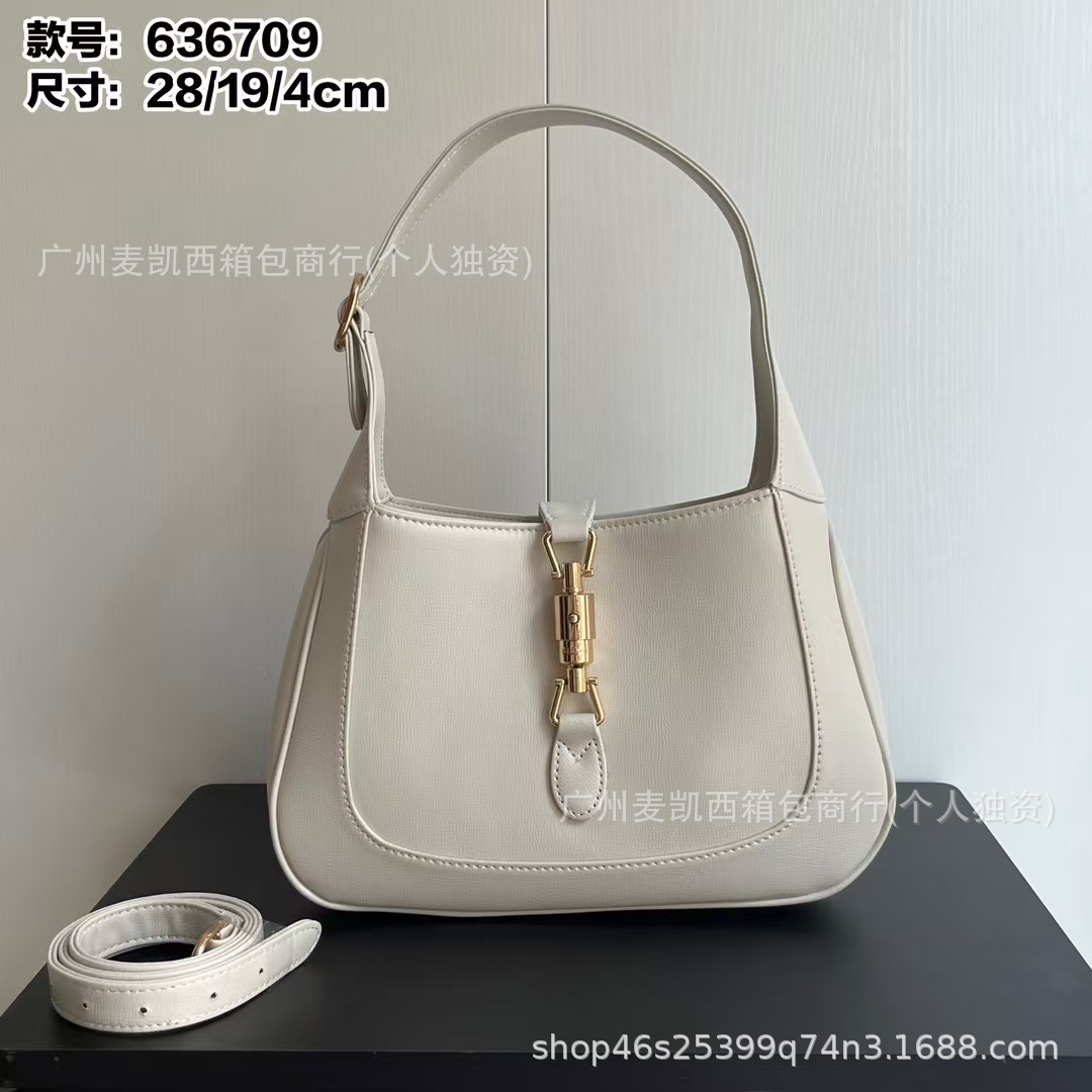 2025 New Retro Saddle Buckle French Underarm Shoulder Bag Jackie 1961 Series Crossbody Tote Large Bag For Women - Thumbnail 3