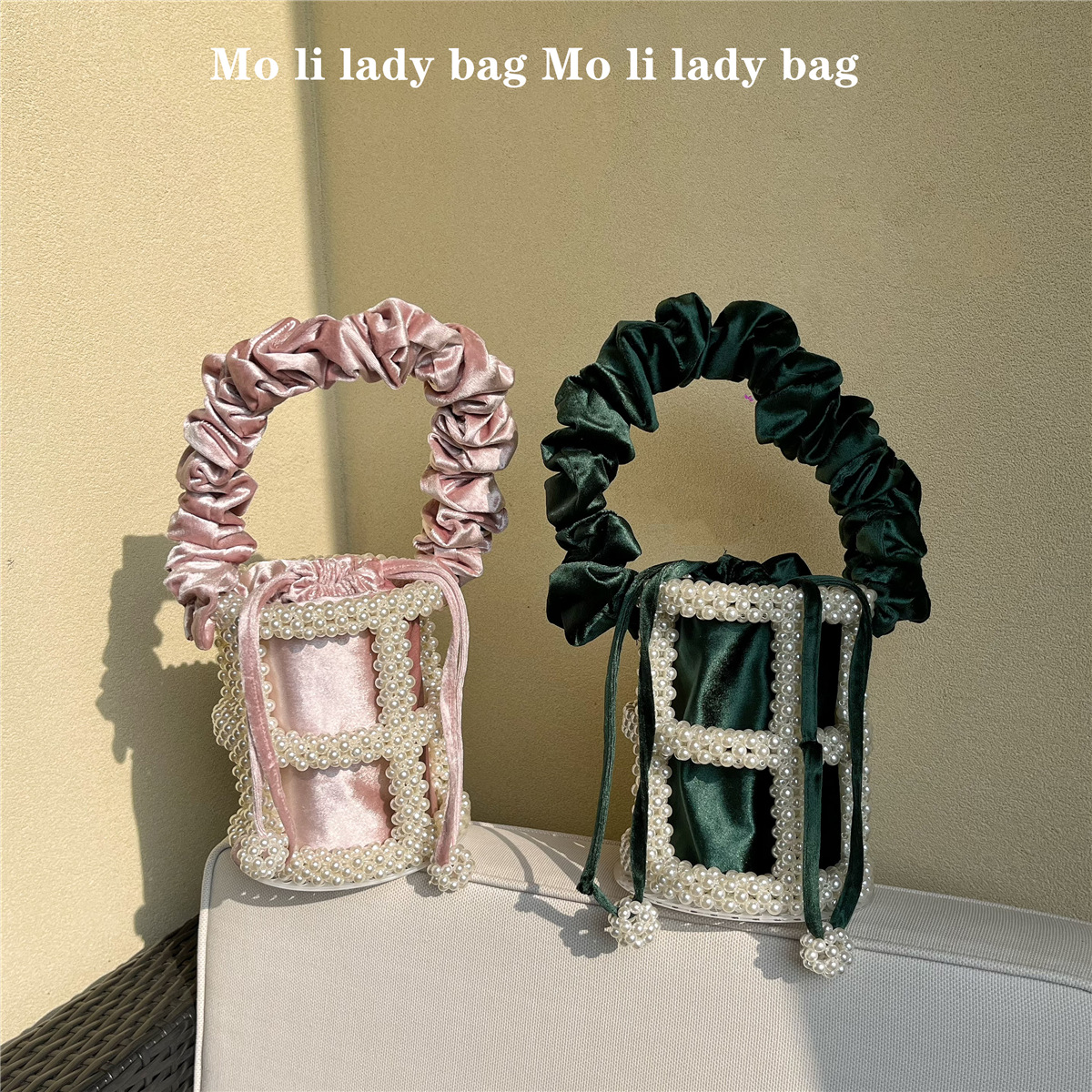 2024法式小众包烫钻包超美气质斜跨包小圆包高级感镶钻鸟笼手提包 - Thumbnail 4