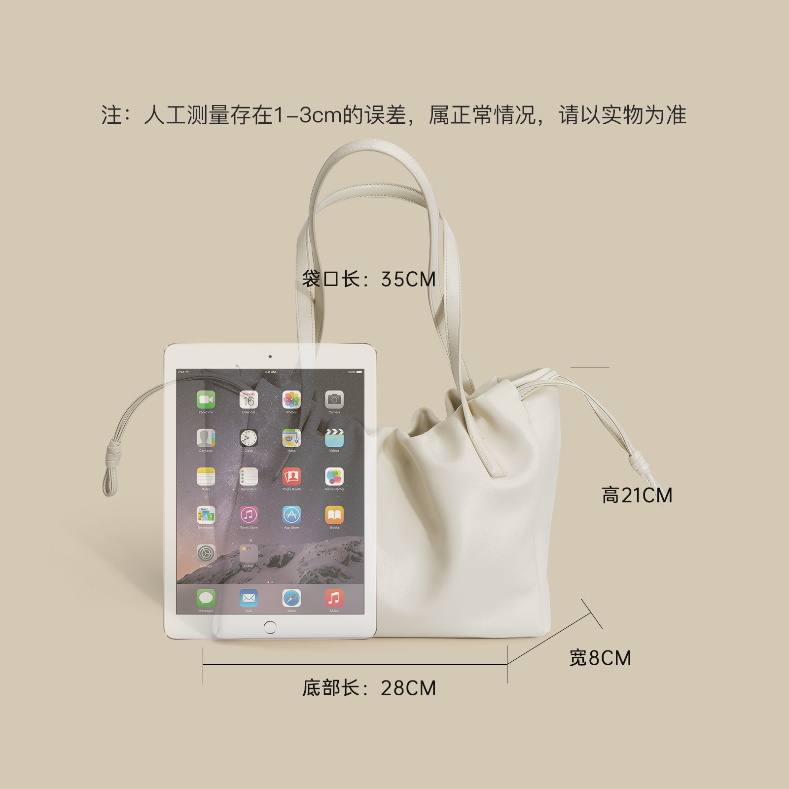 2026 New Tote Bag Cowhide Leather French Ruched Underarm Bag Spring Summer Shoulder Genuine Leather Women's Commuter Bag - Thumbnail 4