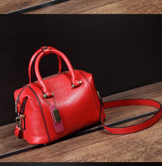 2023 European & American Simple Women's Bag French Boston Commuter Handbag With Detachable Shoulder Strap, Two Sizes, Multiple Colors Available - Thumbnail 7