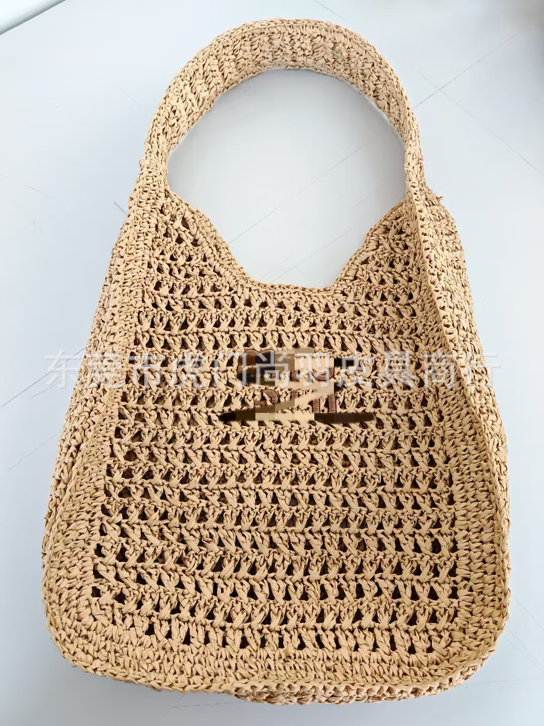 French Style Large Capacity Straw Woven Bag - New Tote Handbag Shoulder Crossbody Bag For Beach Vacation - Thumbnail 7