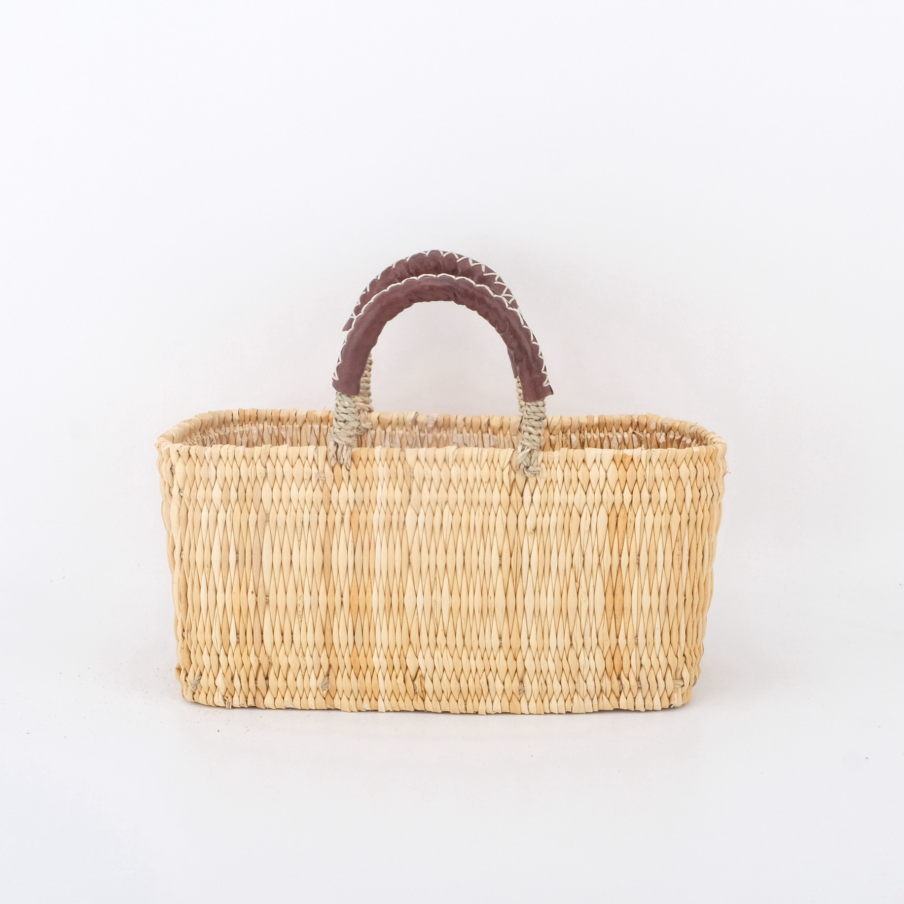 New Nordic Hand-Woven Straw Bag, Handmade Beach Bag, Rattan Handbag, French Style Artistic Vacation Bag - Thumbnail 6