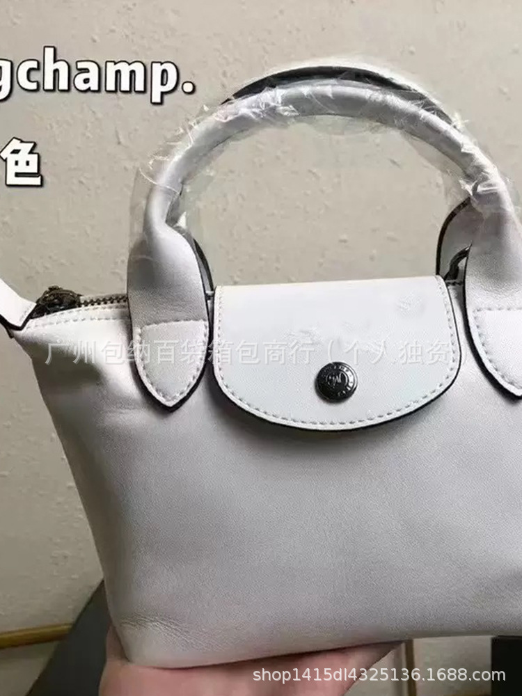 新款法式龙镶包小羊皮迷你饺子包时尚百搭单肩包斜挎手提跨境女包 - Thumbnail 7