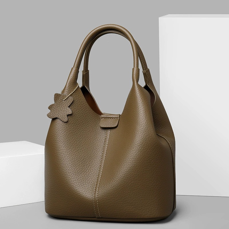 2025 French Style Handbag Luxury Women's Small Bag New Versatile Soft Leather Tote Crossbody Bag