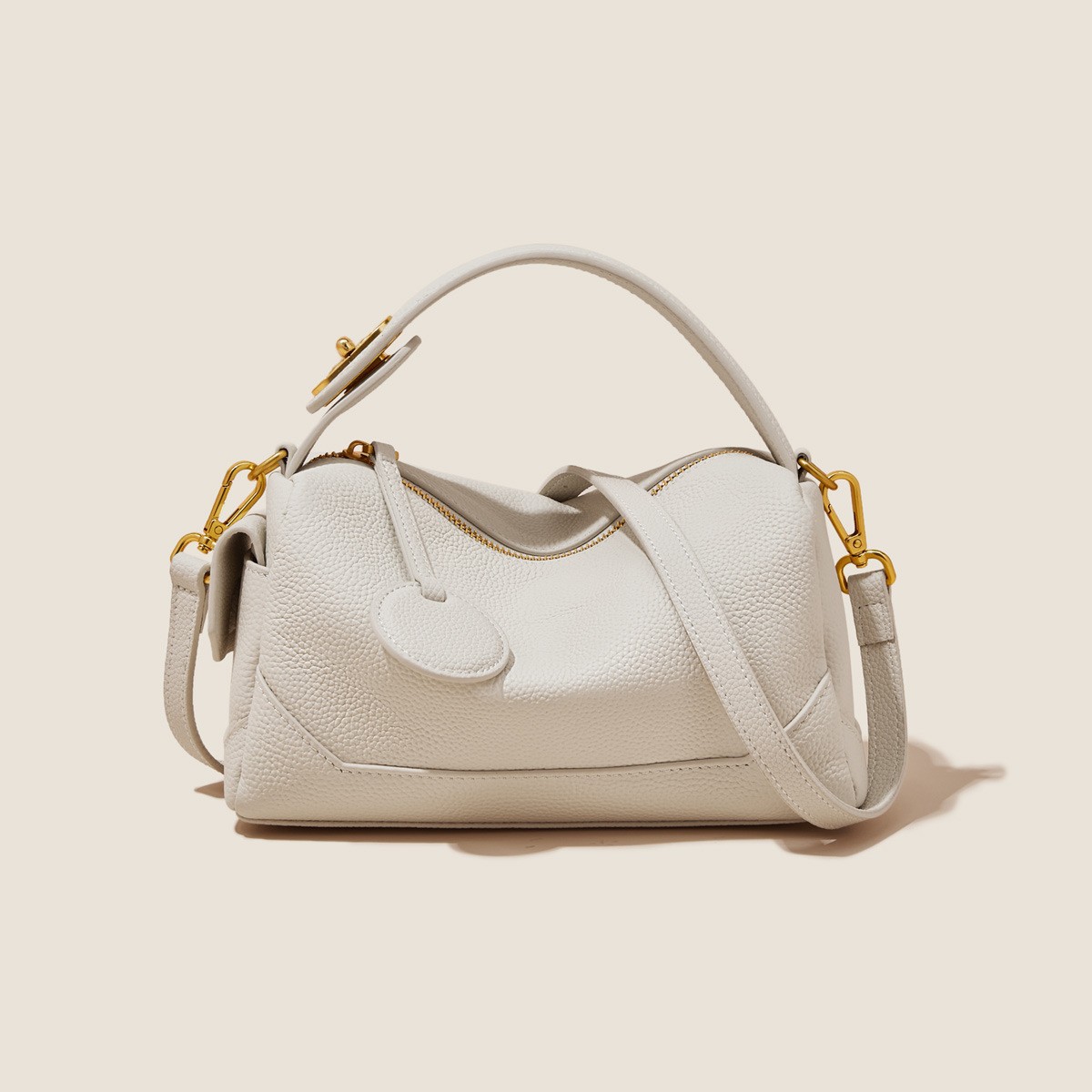 Сумка女式大容量通勤轻奢软皮包包小众枕头包欧式风格手提斜 - Thumbnail 2