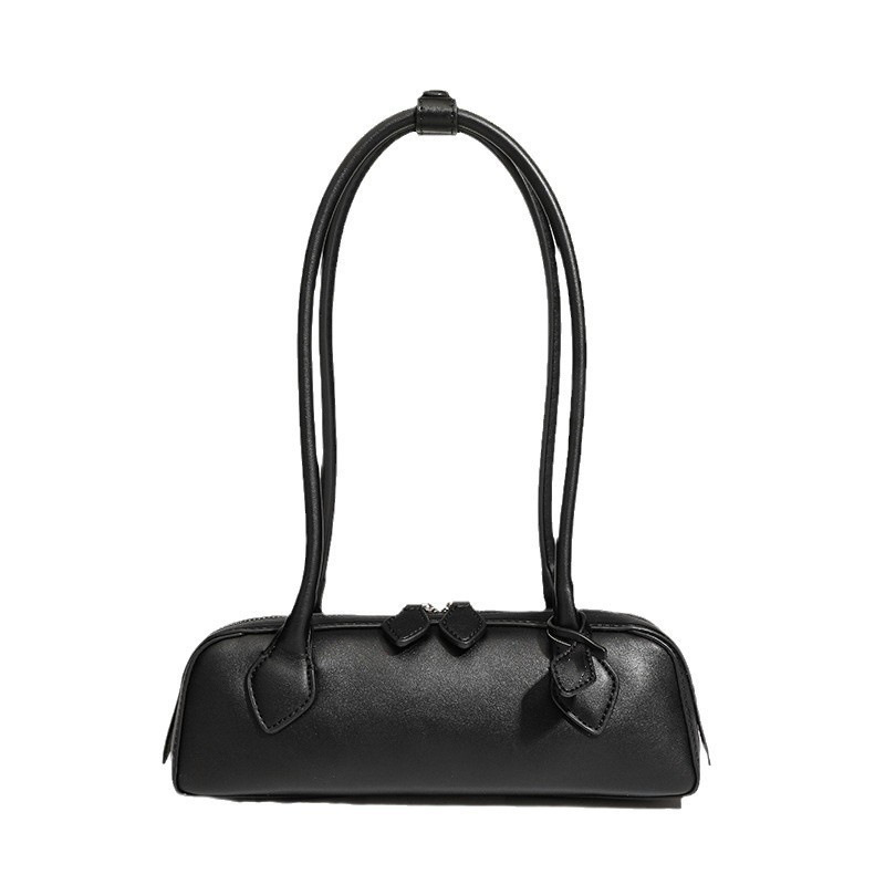 Amazon Best-Selling Baguette Bag Genuine Leather Sausage Bag French Niche Retro Underarm Women's Handbag Shoulder Crossbody Bag - Thumbnail 5