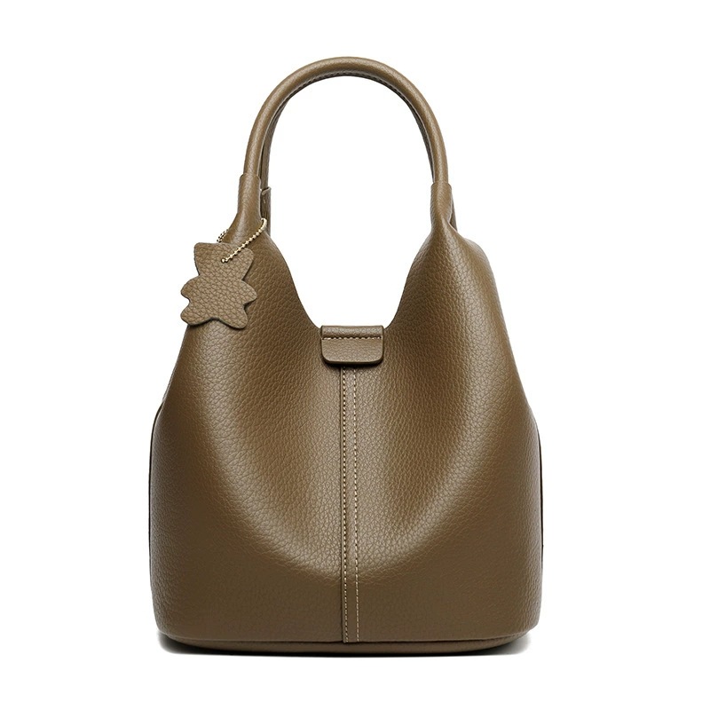 2025 French Style Handbag Luxury Women's Small Bag New Versatile Soft Leather Tote Crossbody Bag - Thumbnail 2