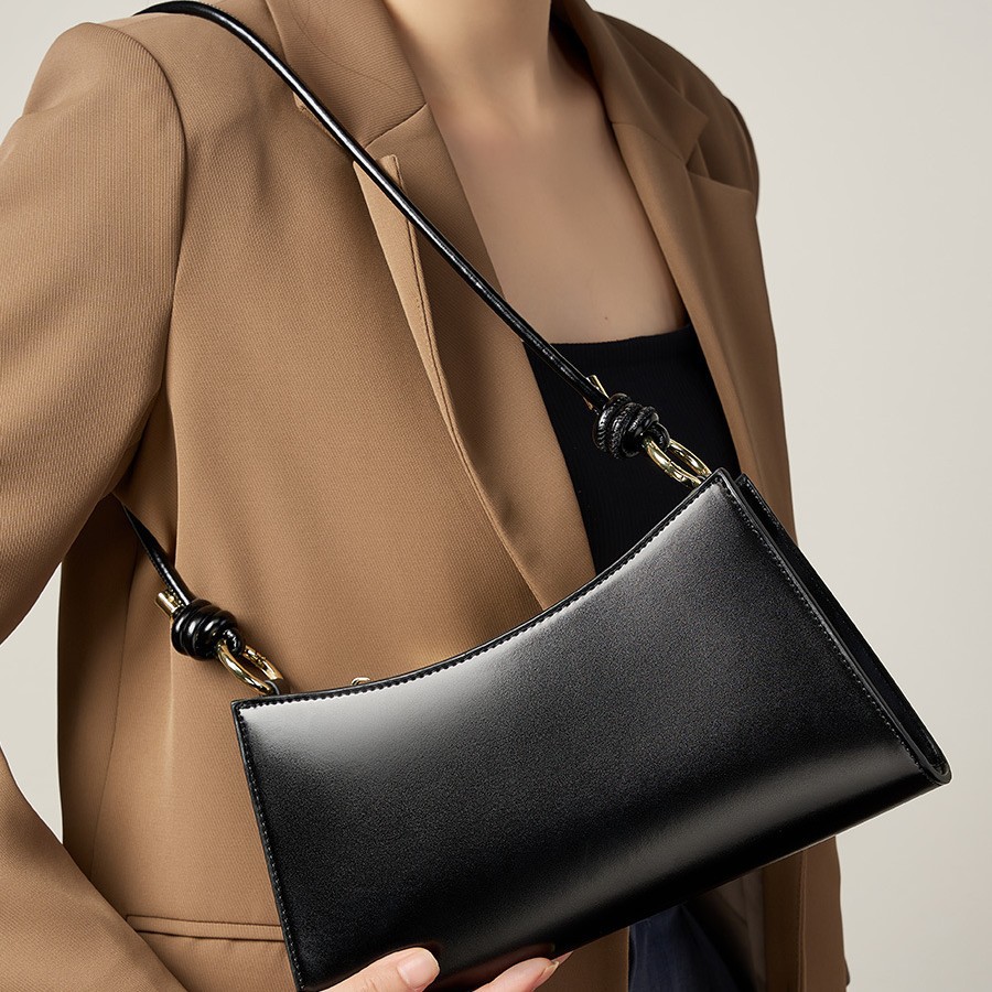2025 French Style Underarm Bag Baguette Shoulder Bag For Women 2022 New Luxury High-End Genuine Leather Handbag