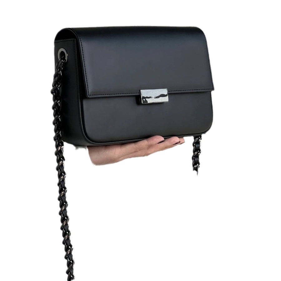 2025 New Small Square Bag Trendy Textured French Niche Chain Bag Commuter Shoulder Crossbody Bag High-End - Thumbnail 2
