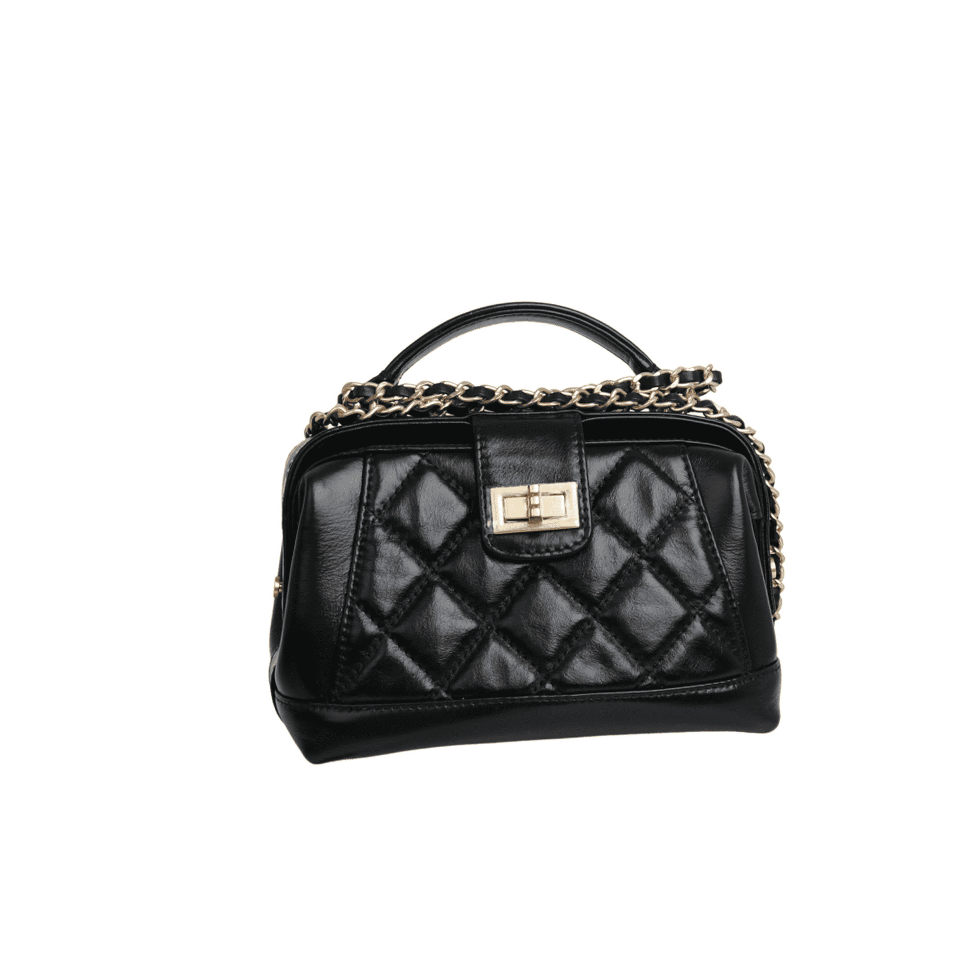 Cowhide French Niche Quilted Chain Bag For Women, Fashionable Handbag, Commuter Shoulder And Crossbody Small Bag - Thumbnail 5